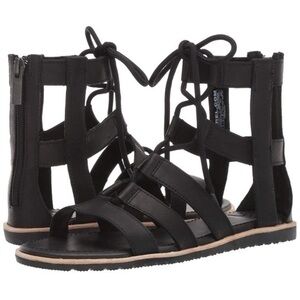 Sorel Black Bailee Lace-Up Sandal NEW